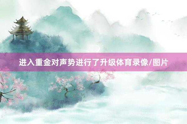 进入重金对声势进行了升级体育录像/图片