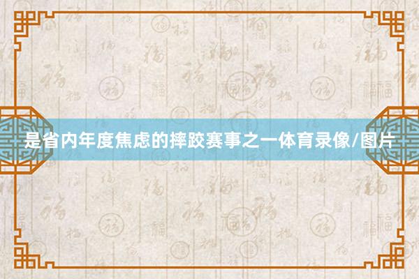 是省内年度焦虑的摔跤赛事之一体育录像/图片